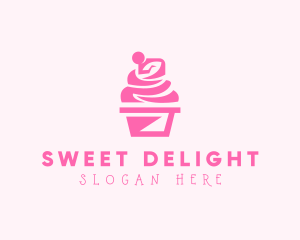 Sweet Cupcake Dessert logo design