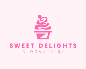 Cupcake - Sweet Cupcake Dessert logo design