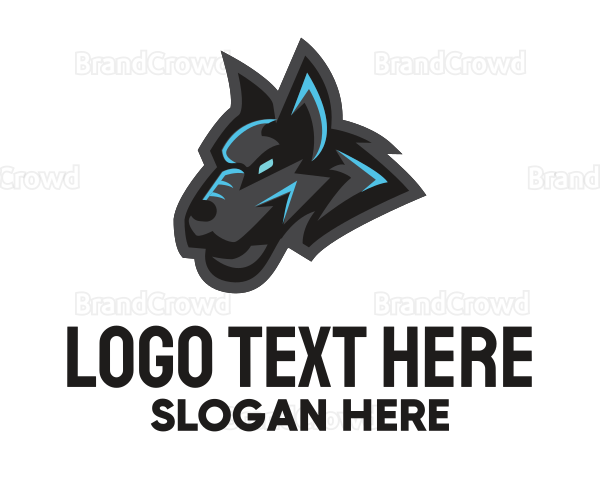 Gray & Blue Hound Logo