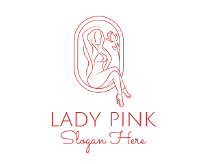 Body - Beautiful Adult Woman Portrait logo design