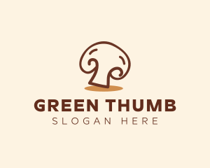 Grower - Edible Healthy Mushroom logo design