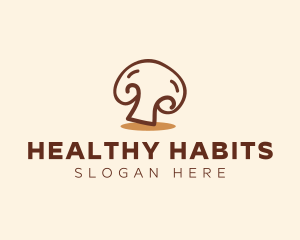 Edible Healthy Mushroom logo design