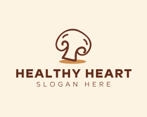 Edible Healthy Mushroom logo design