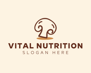 Nutritionist - Edible Healthy Mushroom logo design