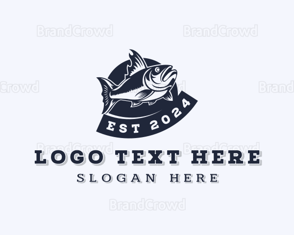 Marine Fishing Seafood Logo