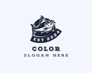 Marine Fishing Seafood Logo