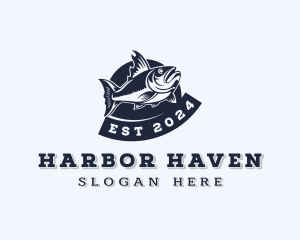 Marine Fishing Seafood logo design