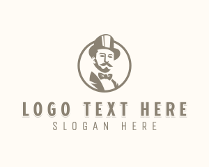 Suit - Menswear Gentleman Suit logo design