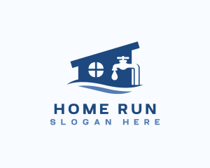 Home Faucet Plumbing logo design