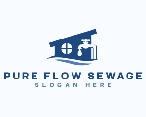 Sewage - Home Faucet Plumbing logo design