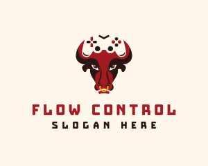 Bull Game Controller logo design