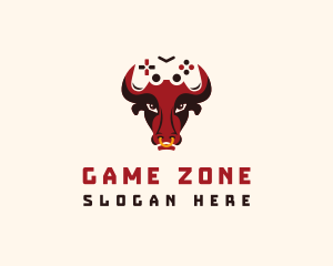 Bull Game Controller logo design