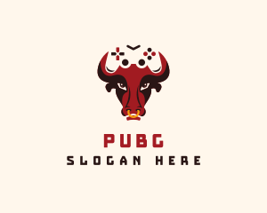 Cattle - Bull Game Controller logo design