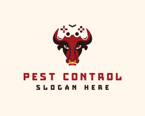 Bull Game Controller logo design