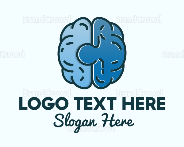 Blue Brain Puzzle Logo