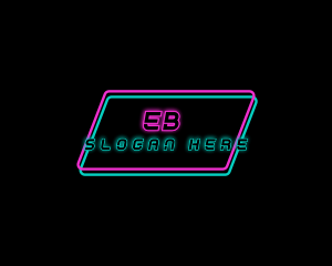 Neon Nightclub Party Bar Logo