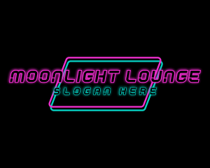 Nightlife - Neon Nightclub Party Bar logo design