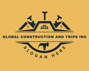 Hammer Construction Roofing Logo