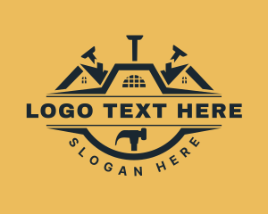 Contractor - Hammer Construction Roofing logo design