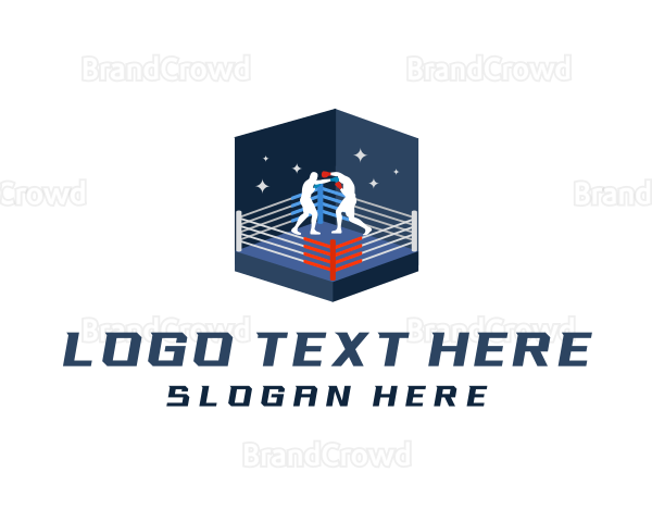 Sports Boxing Ring Logo