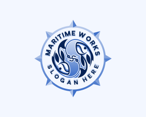 Fisherman Hook Market logo design