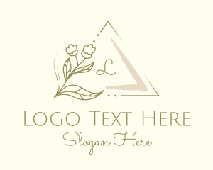 Triangle - Floral Fashion Boutique logo design