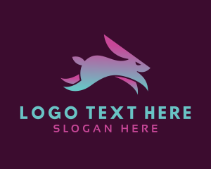 Digital Marketing - Bunny Hop Rabbit logo design