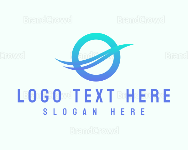 Abstract Water Wave Logo