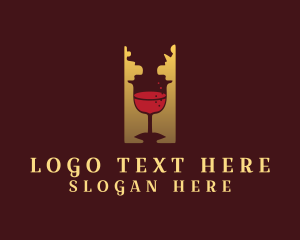 Goblet - Wine Bar Chess logo design