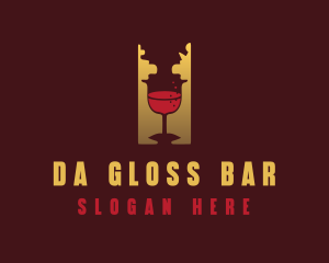 Wine Bar Chess logo design