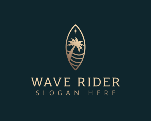 Surfboard Beach Resort logo design