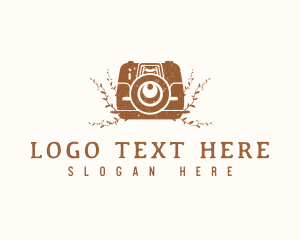 Leaf - Vintage Camera Studio logo design