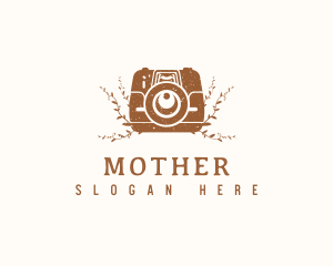 Lens - Vintage Camera Studio logo design