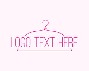 Laundry - Fashion Apparel Hanger logo design