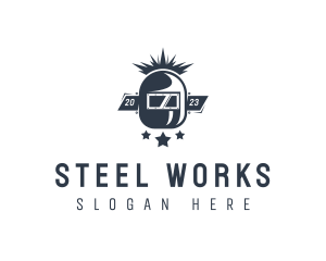 Industrial Welder Metalworks logo design