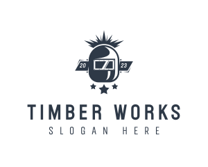 Industrial Welder Metalworks logo design