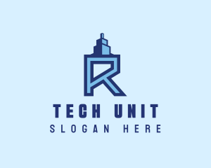 Unit - Letter R Realty logo design