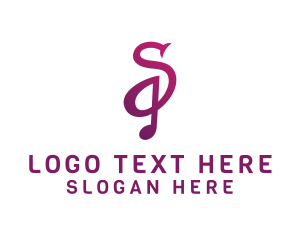 Purple Instrument - Musical Note Letter S logo design