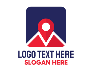 Transportation - Location Pin Map App logo design