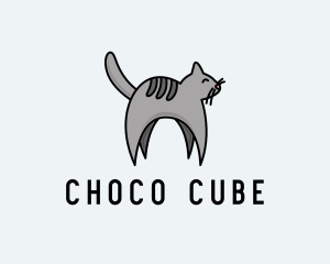 Veterinarian - Gray Pet Cat logo design