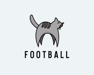 Gray Pet Cat logo design
