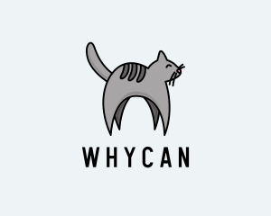 Pet - Gray Pet Cat logo design