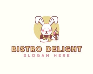 Bunny Rabbit Gelato logo design