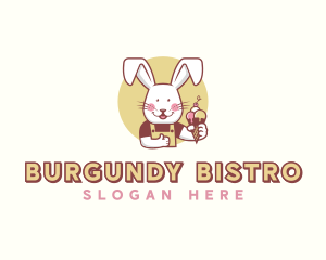 Bunny Rabbit Gelato logo design