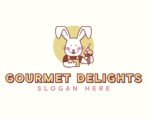 Bunny Rabbit Gelato logo design