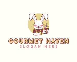 Bunny Rabbit Gelato logo design