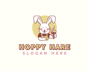 Bunny Rabbit Gelato logo design