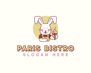 Bunny Rabbit Gelato logo design