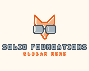 Fox - Cool Fox Shades logo design