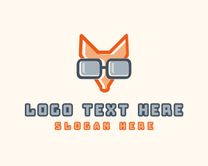 Animal - Cool Fox Shades logo design